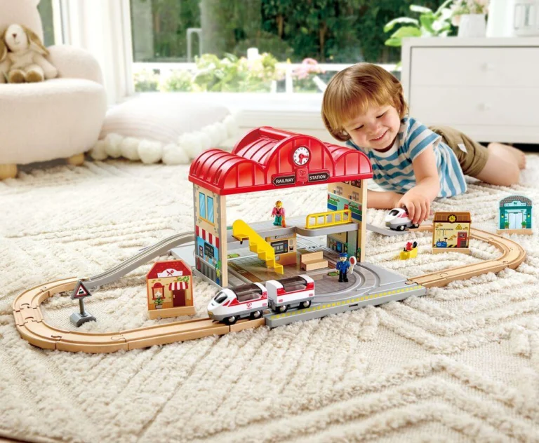 Coffret circuit de train portable Hape