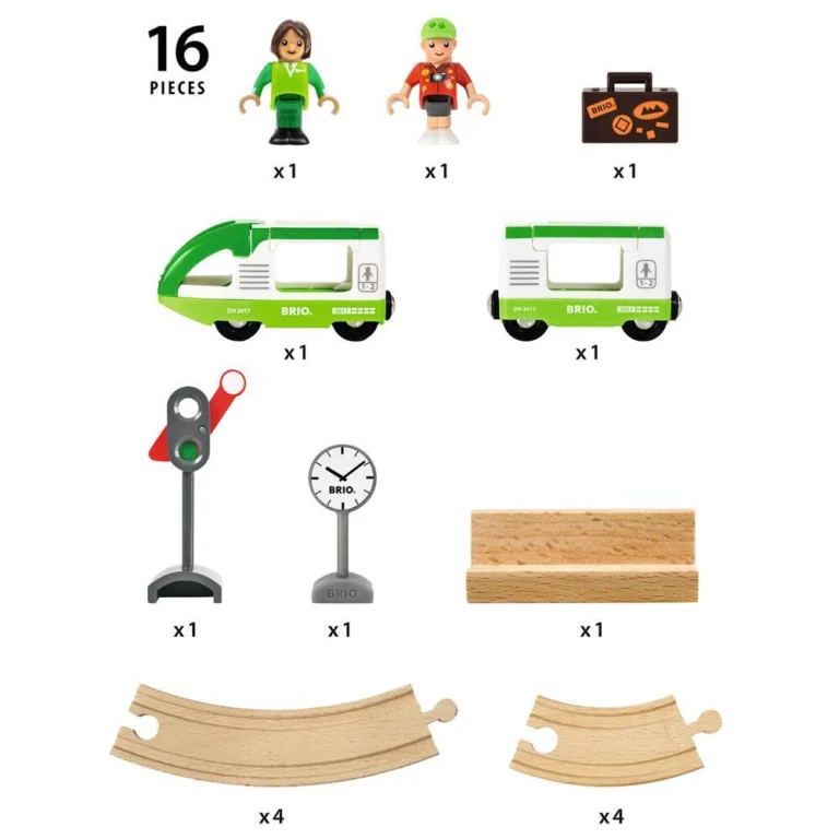 Circuit de train en bois BRIO Voyageur
