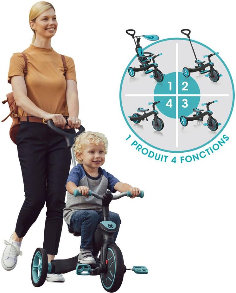 Tricycle évolutif Globber Explorer 4 en 1, vert menthe