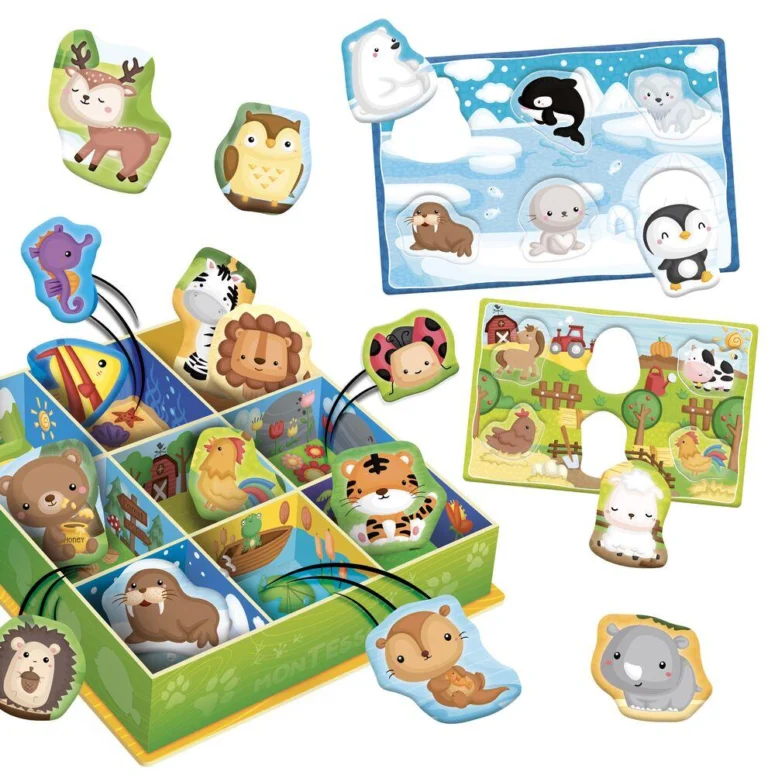 Boîte de tri des animaux Montessori Baby Lisciani