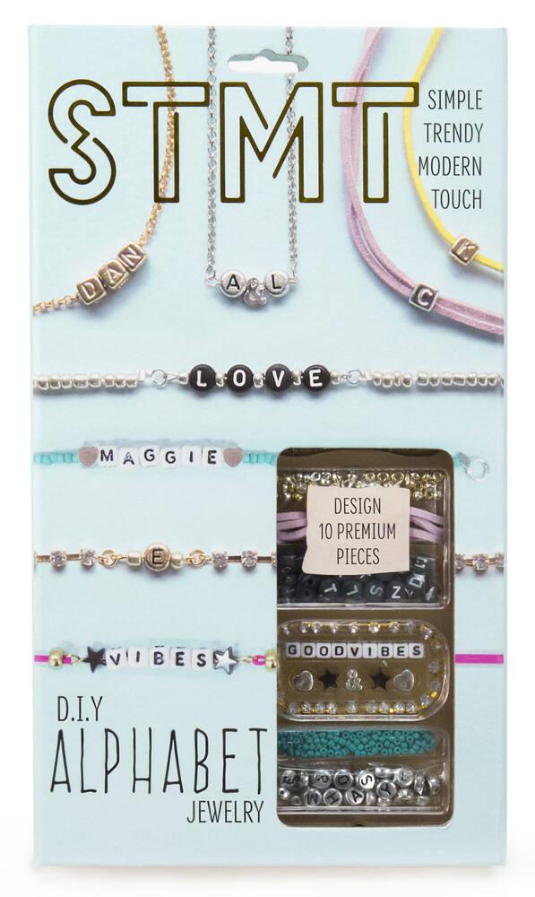 Kit bijoux perles alphabet Sidj