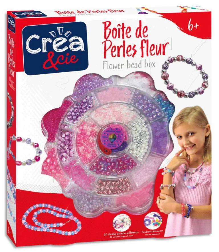Boîte de perles fleur Créa & Cie