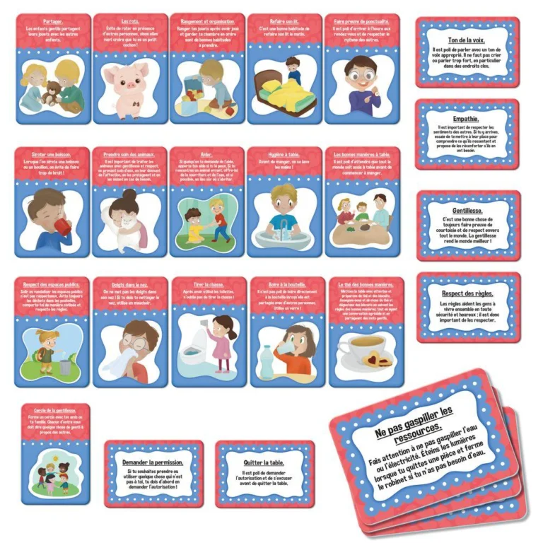 Jeu de cartes des bonnes manières Life Skills