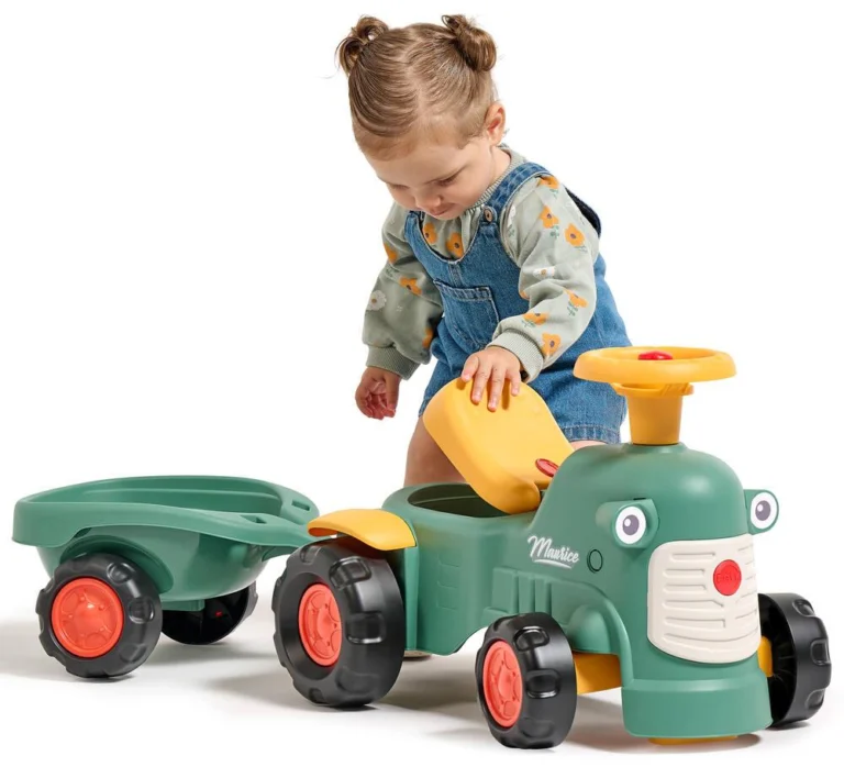 Porteur tracteur Maurice Cap avec remorque, fabriqué en France